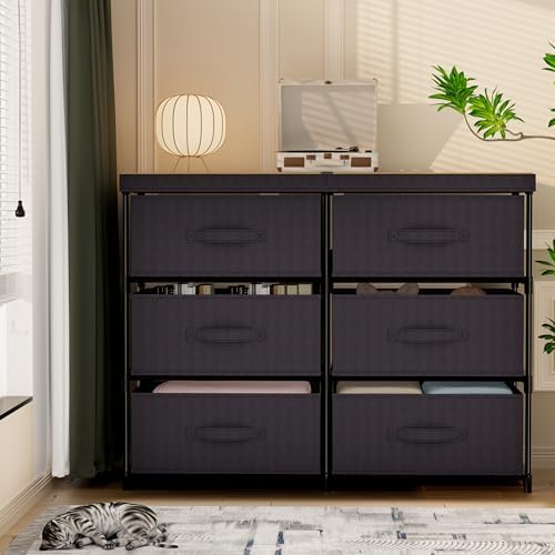 GcdPai Dresser 6 Fabric Drawer Stand Desktop Plastic Support Tube