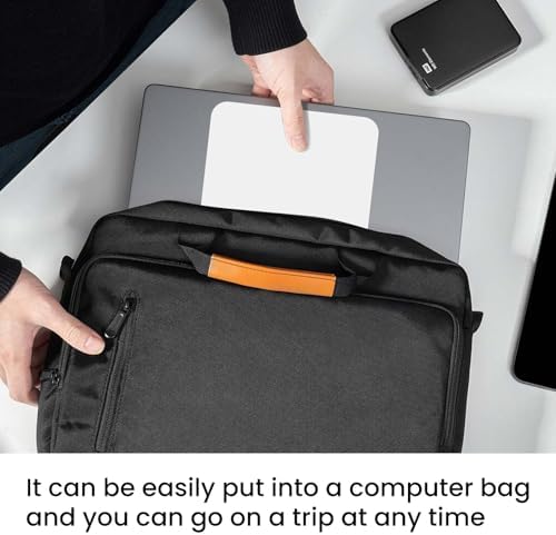 Small Mouse Pad 6 x 8 Inch, Horizontal and Vertical Flexible use. Great for Traveling, Wireless laptops, Keyboard Trays, Offices, etc. (White)