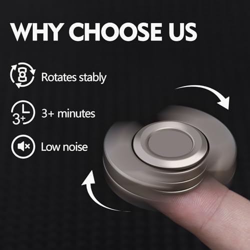 3-in-1 Fidget Toys Adults Kid: Spinner, Slider & Clicker