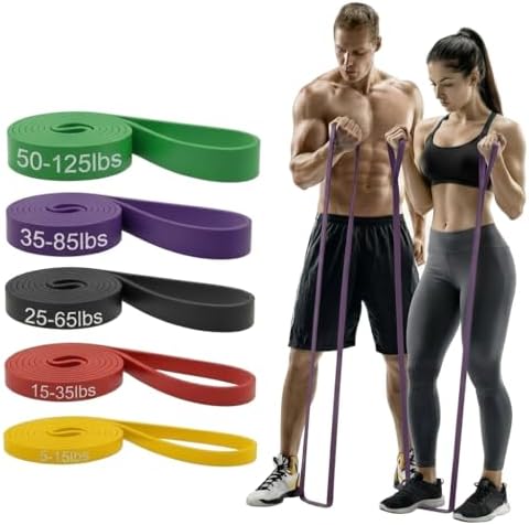 LibertyUSA Resistance Bands, Pull Up Assist Bands - Workout Bands for Strength Training, Exercise, Stretching, Physical Therapy, Fitness for Men & Women