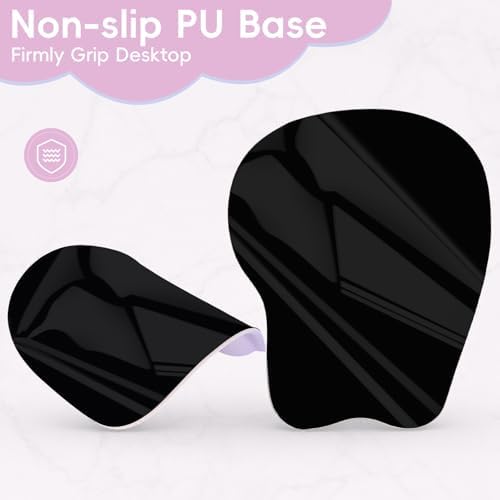 Mouse Pad with Wrist Rest Ergonomic Mouse Pad with Comfortable M-Shape Pain Relief Wrist Support Non-Slip PU Base Mousepad for Laptop, Office & Home (Candy Mermaid)