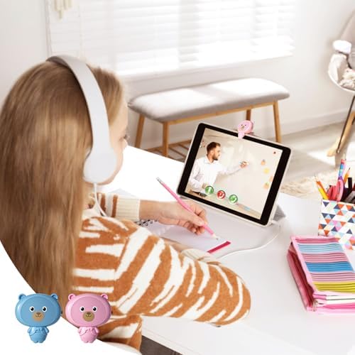 Posture Reminder with Voice Alert, Rechargeable Clip-On Distance Alarm & Study Timer (Blue)