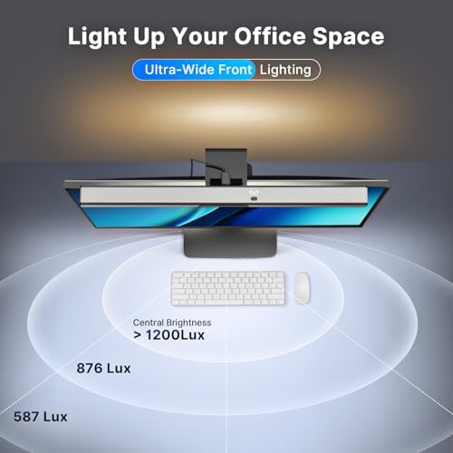 Syrinx LED Monitor Light Bar, 16.7" Computer Monitor Lamp with Backlight