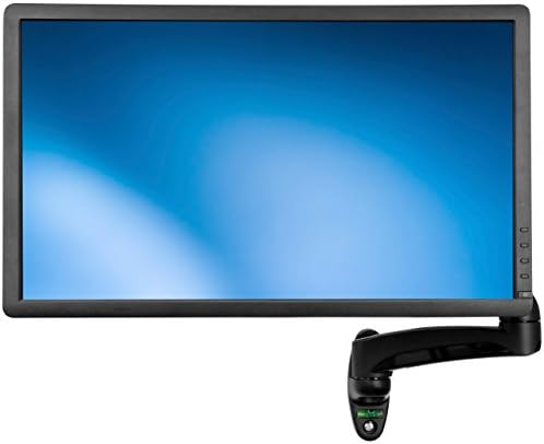 StarTech Wall Mount Monitor Arm 12in to 34in up to 19.8lb/9kg, VESA, Black