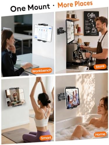 OHLPRO iPad Tablet Wall Holder for 4.7-22" Portable Monitor Wall Mount