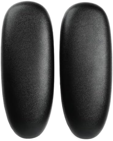 MingYi.office Arm Pads Caps Replacement for Humscale Diffrient World Office Chair with Height Adjustable Arms, Black/Grey 1Pair (Balck)