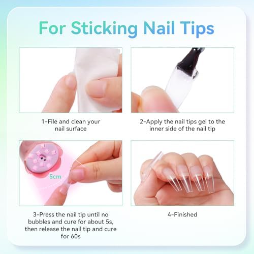 Makartt Gooseneck UV Nail Lamp Flash Cure UV Light for Gel Nails Polish