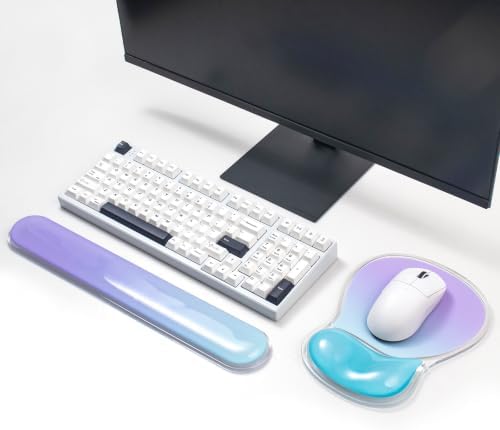 Keyboard Wrist Rest with Gel Mouse Pad - Ergonomic Mousepad Support