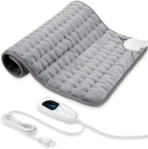 24"x20" Electric Heating pad for Back Neck Shoulder Knee Arms Legs- Electric Heat Pads with 6 Heat Settings & Auto Shut Off &Dry/Moist Heat Heating Pad for Birthday Mother Father Girl Men Women