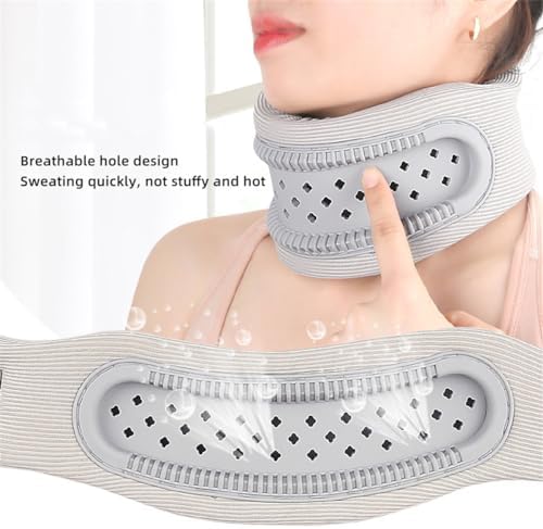 Neck Support Brace, Soft Foam Cervical Collar, Breathable Adjustable Neck Brace for Neck Pain and Support, Women and Men Cervical Spine Pressure Relief, Keep Vertebrae Stable and Aligned (Blue)