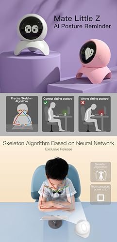 Men's and Women's Posture Correction Trainer with Smart Application, Sitting Posture Correction Reminder, Intelligent Sitting Posture Image Algorithm, Long-Distance wear-Free Contact Image Algorithm