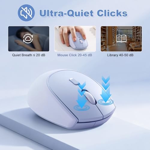 YUNZII C2 Silicone Wireless Mouse 1600 DPI Optical 2.4GHz (Blue)