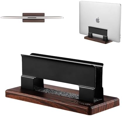 Vertical Laptop Stand for Desk,Carbon Steel Base,Tool-Free