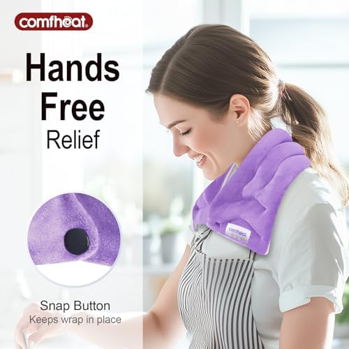 Neck Heating Pad Microwavable for Pain Relief, FSA Eligible HSA