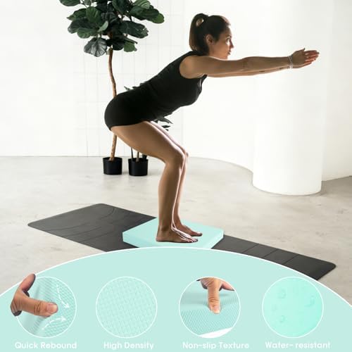 Balance Pad – Stability Trainer for Balance, Stretching, Physical Therapy, Exercise, Mobility, Rehabilitation and Core Training Non-Slip Closed Cell Foam Premium Balance Pad Knee Pad
