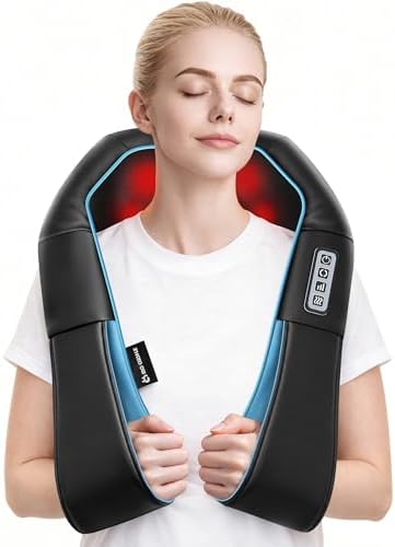 Mo Cuishle Shiatsu Neck & Shoulder Massager with Heat, Gifts for Men Women