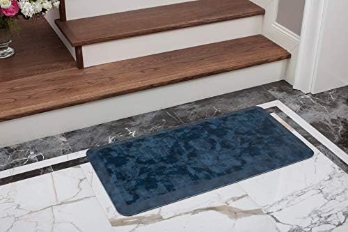 Mabel Home Anti Fatigue Floor Mat- 3 Size(20x32 & 20x39 & 24x70),16 Colors - Standing Desk Mat-Kitchen Floor Mat-Stain ResistantHome Non-Slip Bottom, Extra Soft (Blue, 20" x 39")
