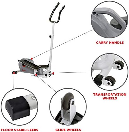 Sunny Health & Fitness Sitting or Standing Under Desk Elliptical Exerciser