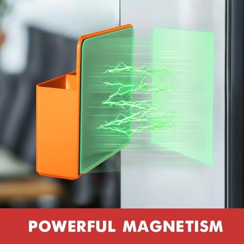 BEYGORM Plastic Magnetic Pen Holder, Powerful Magnet, 2 Pack
