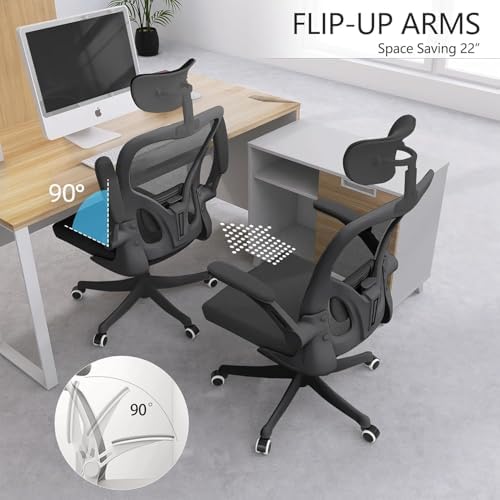 Office Chair Desk Chair with Adjustable Lumbar Support & Headrest