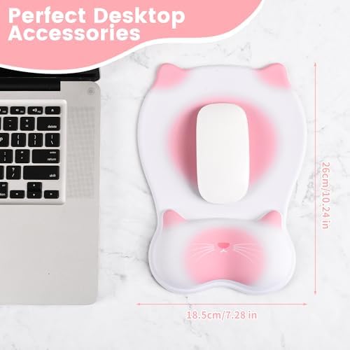 Ergonomic Mouse Pad with Wrist Rest,Cute Memory Foam Mousepad Wrist Support