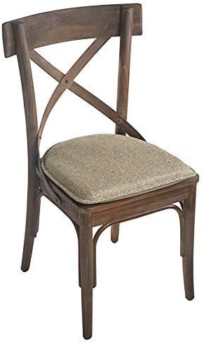 Klear Vu Raindrop The Gripper Non Slip Chair Cushions, Soft & Comfortable Seat Pad, Sitting Pillow for Kitchen, Dining or Office, 4 Count (Pack of 1), Cream