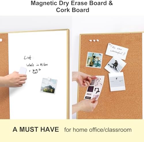 ARCOBIS Cork Board White Board Combo