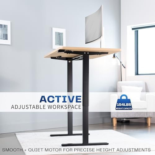 VIVO Light Wood 60 x 30 in Standing Desk, DESK-KIT-0B6C