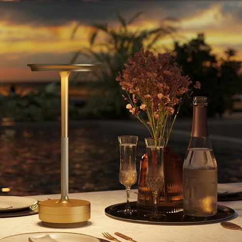 Cordless LED Table Lamp,Portable Rechargeable Battery Operated Table Lights