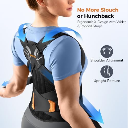 Slim-Fit Posture Corrector for Women & Men, 6-Stay Back Straightener