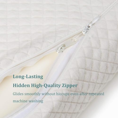 EPABO Contour Memory Foam Pillow Orthopedic Sleeping Pillows, Ergonomic Cervical Pillow for Neck Pain - for Side, Back and Stomach Sleepers, Free Pillowcase Included (Firm & Near King)