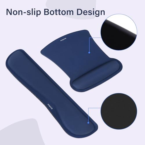 MOSISO Keyboard Mouse Pad Set, Large Gaming Mousepad&Keyboard Wrist Rest
