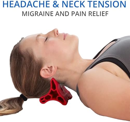 Body Back Davinci Tool - Neck Massager for Pain Relief Deep Tissue - Red