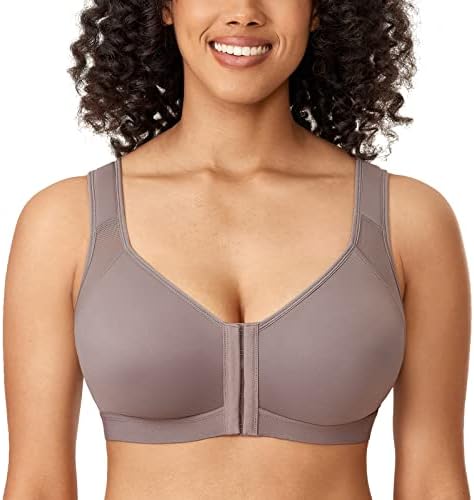 DELIMIRA Women's Front Closure Posture Support Bras