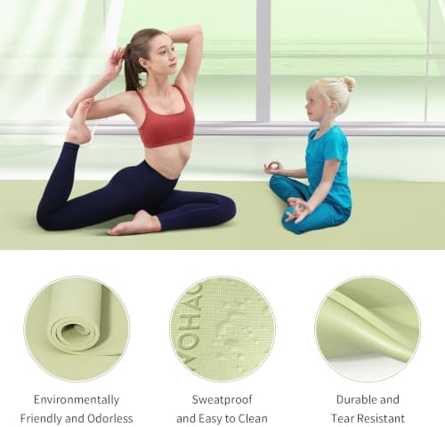Extra Wide & Thick 8mm Yoga Mat, 72"x31.5"