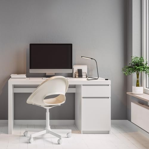 Globe Electric 56060 Arden 12" LED Integrated Desk Lamp, Adjustable Gooseneck, in-Line On Off Switch, USB Cable Included, 7 Watts, 200 Lumens,Black