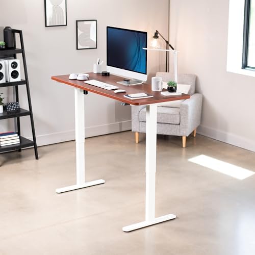 VIVO Dark Walnut 60 x 24 in Standing Desk, DESK-KIT-W06D