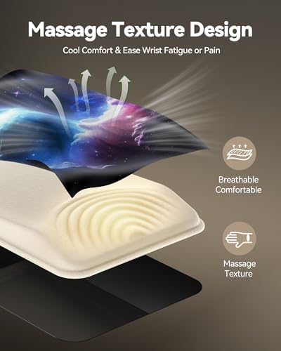 TECKNET Ergonomic Mouse Pad with Wrist Rest, All-Day Comfort & Pain Relief