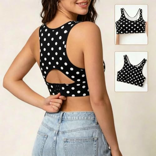 Posture Support Bras for Women Front Closure Cross Back Wireless Corrector Seamless Full Coverage Push Up Bralettes
