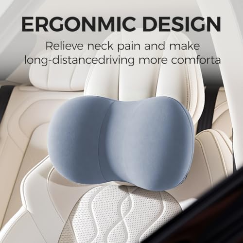 BABUR Car Headrest Pillow, Car Neck Pillow for Pain Relief While Driving