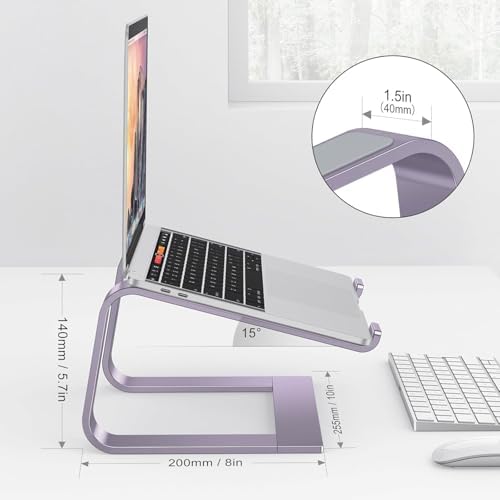 OMOTON Laptop Stand, Detachable Mount for MacBook Air/Pro Dell HP Purple