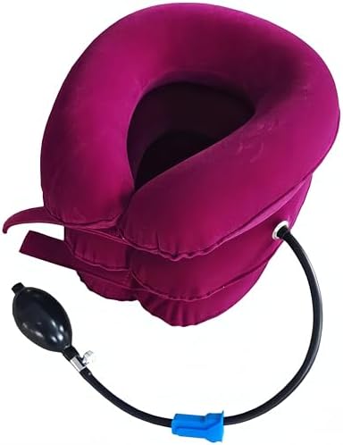 RUNZI Cervical Neck Traction Device Inflatable Neck Stretcher, Easy to Use for Chronic Neck and Shoulder Pain Relief Traction Spine Alignment, Neck Cervical Brace
