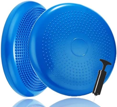 Wobble Cushion Stability Core Trainer Air Balance Ball Balance Disc for Adults, Sensory Balance Pad Seat Kids, Flexible Seating for All Age Balance Disc