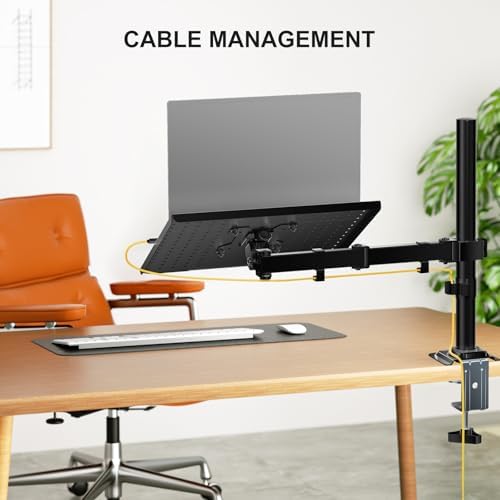 WALI Adjustable Laptop Desk Mount for 17 inch Notebook or 32 inch Screen