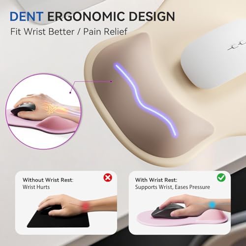 Ergonomic Mouse Pad with Wrist Rest Cute Mousepad Wrist Support