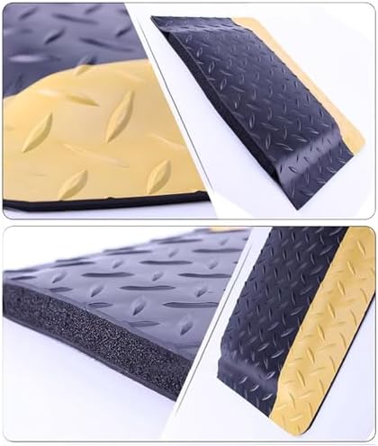 Non Slip Anti Fatigue Mat Rubber Mat,Waterproof Standing Pad,20Mm Thick Floor Mat for Factory Floor,Commercial Rug for Traders Warehouse Logistics.Black-100x120cm