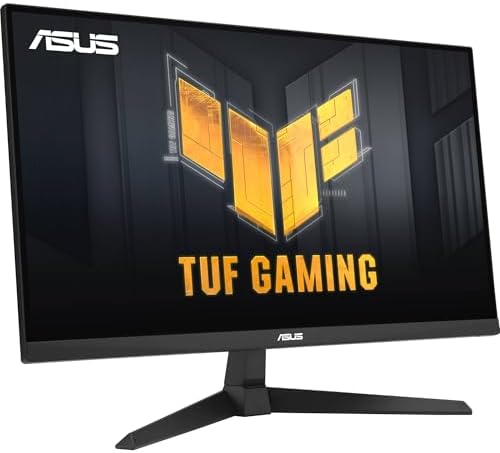 ASUS TUF Gaming 27" FHD IPS Monitor with 1ms Response Time, 180Hz Refresh Rate, Anti Glare, Flicker Free, VESA Mount (100mm), Displayport, HDMI, Black Color w/DKZ Hub & ErgoFlexy Single Mount Arm