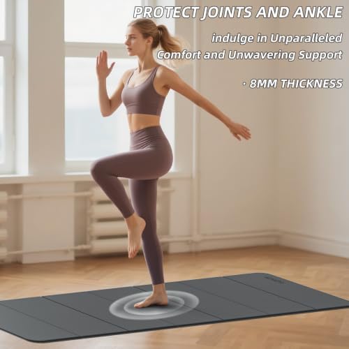 Foldable Yoga Mat Thick 0.32"(8mm)