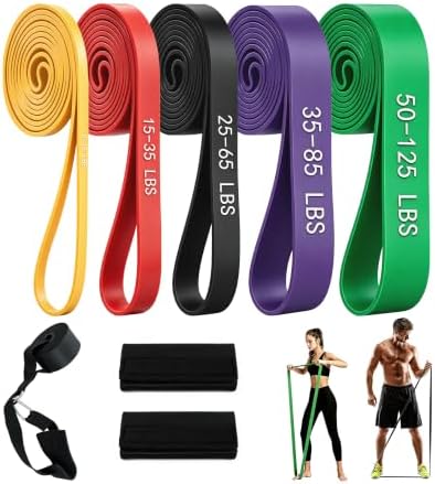 5-Level Resistance Bands for Working Out, Pull Up Assistance Bands