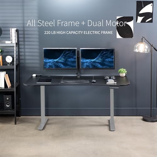 VIVO Black 63 x 32 in Standing Desk, DESK-KIT-E2G1B